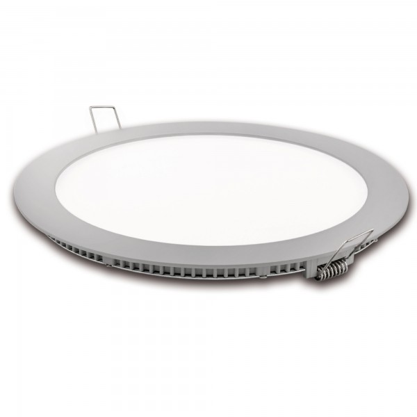 Downlight led corte 185mm.plata 18w.fri