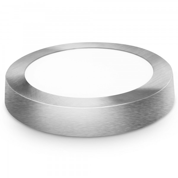 Downlight led superf.redon.plata 24w.neu