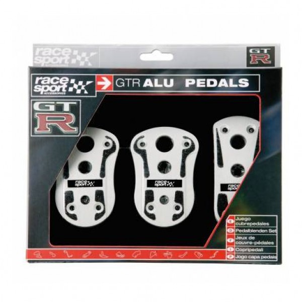Juego cubrepedales "gtr" plata