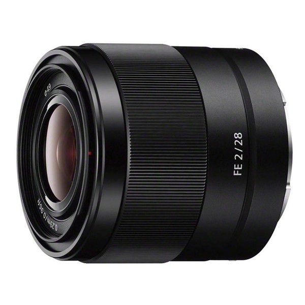 Sony fe 28mm f/2.0 objetivo gran angular ultracompacto y ligero para monturas sony tipo e