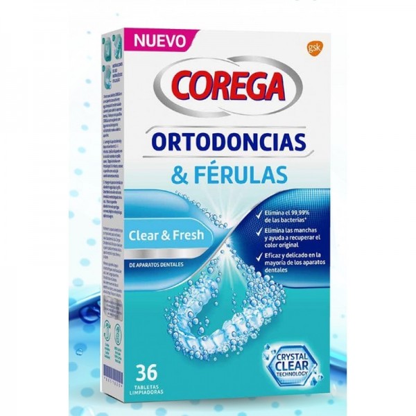 Corega Limpiador Ortodoncias y Férulas 66 Tabletas