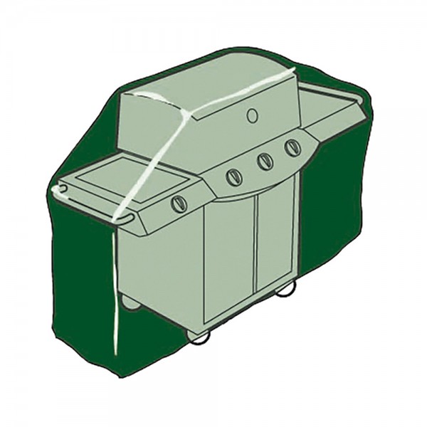 Funda de protección, cubre barbacoas, 128 x 80 x 253 cm, 240 g/m²