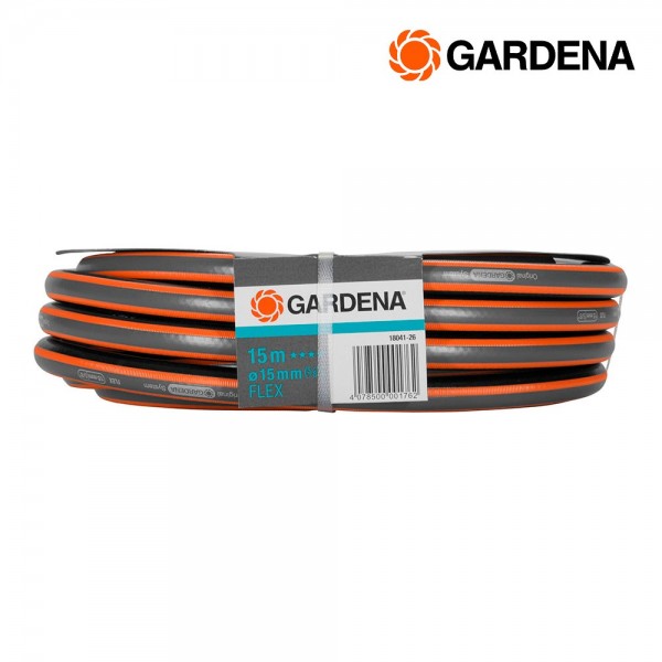 Manguera de riego flex ø15 mm, 5/8 pulg, 15 m