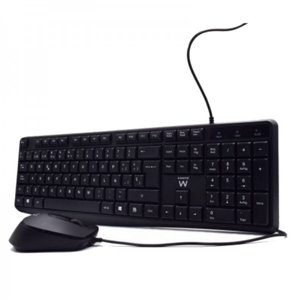 Ewent ew3006 kit teclado+ raton escrit. silenciosa