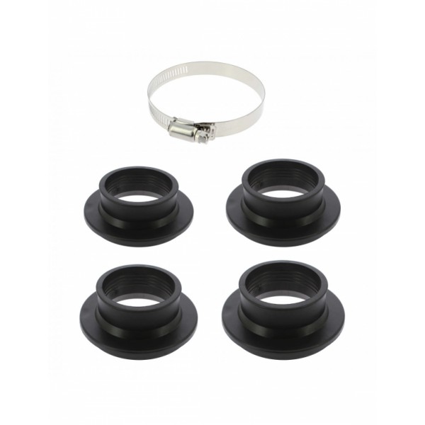 Filtro de Aire Universal para Coche Incluye 4 Adaptadores 60mm 65mm 70mm 77mm Color Cromado