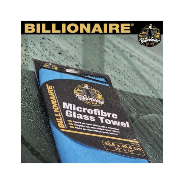 Toalla de Microfibra para Cristales Billionaire Glass Towel 40 x 40 cm Color Azul