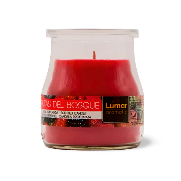 Vela perfumada yogurt frutas del bosque