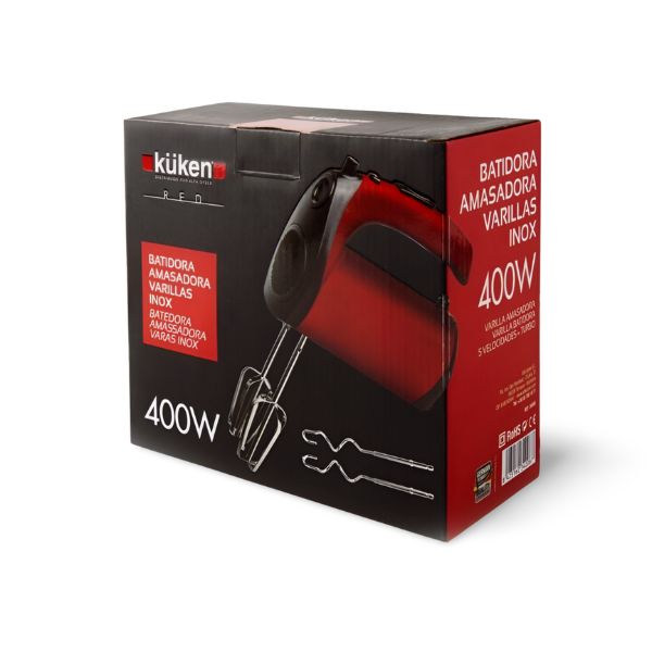 Batidora amasadora 400 w. red kuken