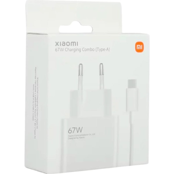 Xiaomi mi 120w hypercharge combo white / cargador de smartphone / usb-a 67w