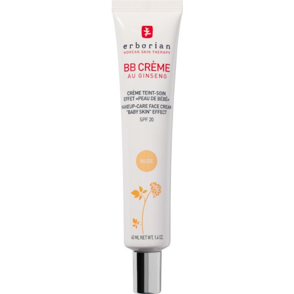 Erborian BB Cream al Ginseng Tono Nude (Medio) SPF 20 Efecto Piel de Bebé 40 ml