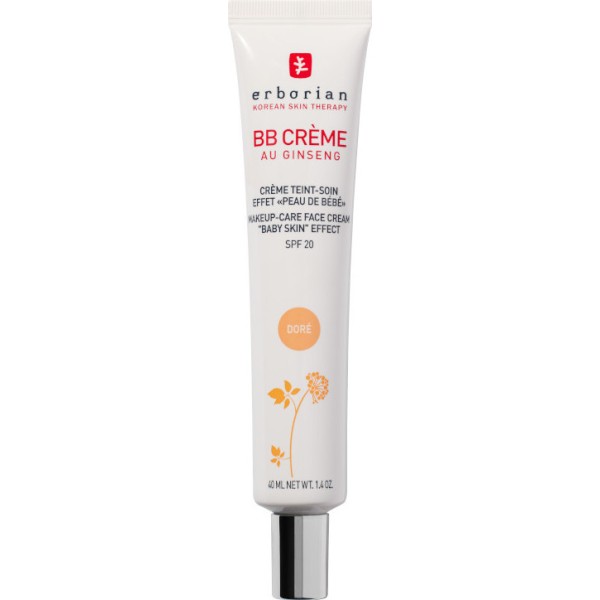 Erborian Bb Cream Al Ginseng Tono Doré (Dorado) SPF 20 Efecto Piel de Bebé 40 ml
