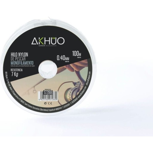 Hilo nylon transparente 0,4mm.100m.