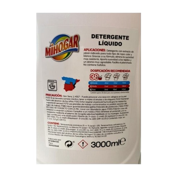 Mihogar detergente Marsella 38 lavados