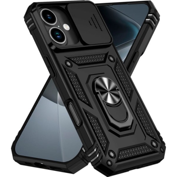 Jc trasera con anillo de soporte + protector de cámara negro / apple iphone 17