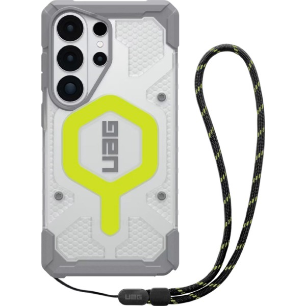 Uag funda pathfinder transparente + correa active neon / samsung galaxy s26 ultra