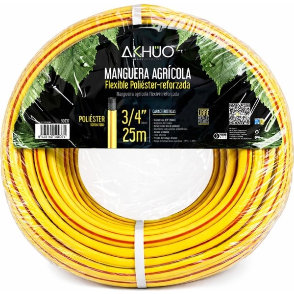 Manguera agricola flexible 3/4" 25m