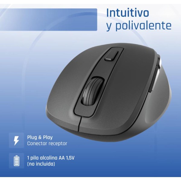 Iggual ratón inalámbrico ergo-silent-6d 1600dpi